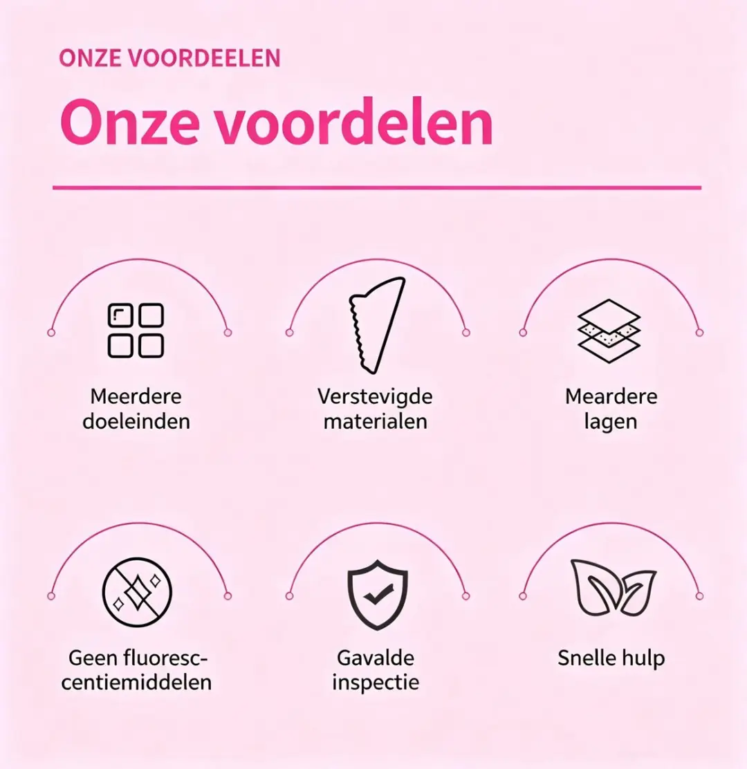 ECTEATOY Wegwerp Plastuiten 20 Stuks - Roze