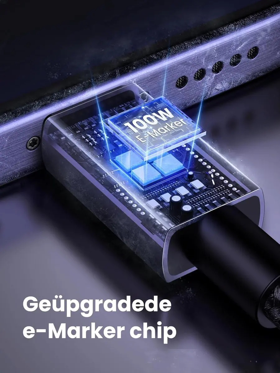 UGREEN 100W USB-C Kabel PD 3.0 3m - Transparent