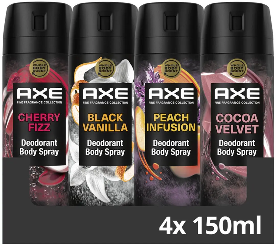 Axe Fine Collection Bodyspray 4x150ml