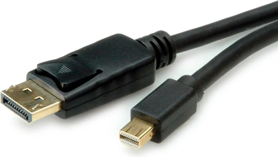 Roline Mini DisplayPort Kabel mDP-DP v1.3/v1.4 1m - Zwart