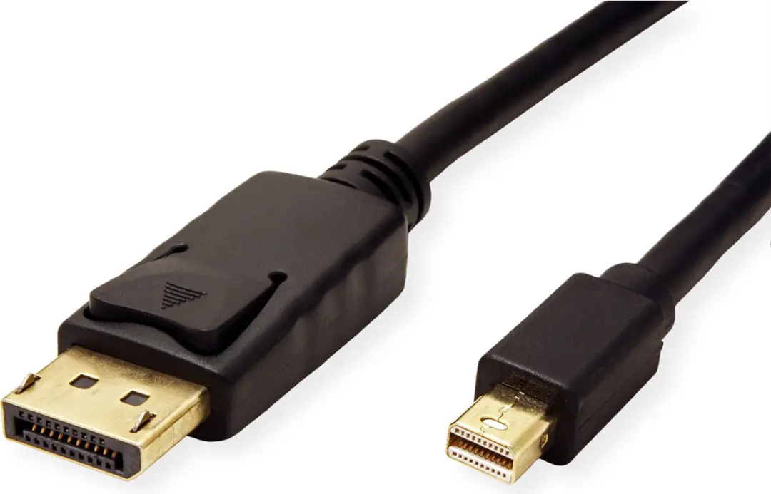 Roline Mini DisplayPort Kabel mDP-DP v1.3/v1.4 1m - Zwart