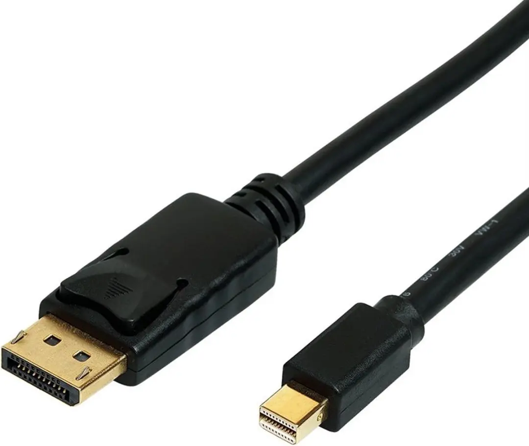 Roline Mini DisplayPort Kabel mDP-DP v1.3/v1.4 1m - Zwart