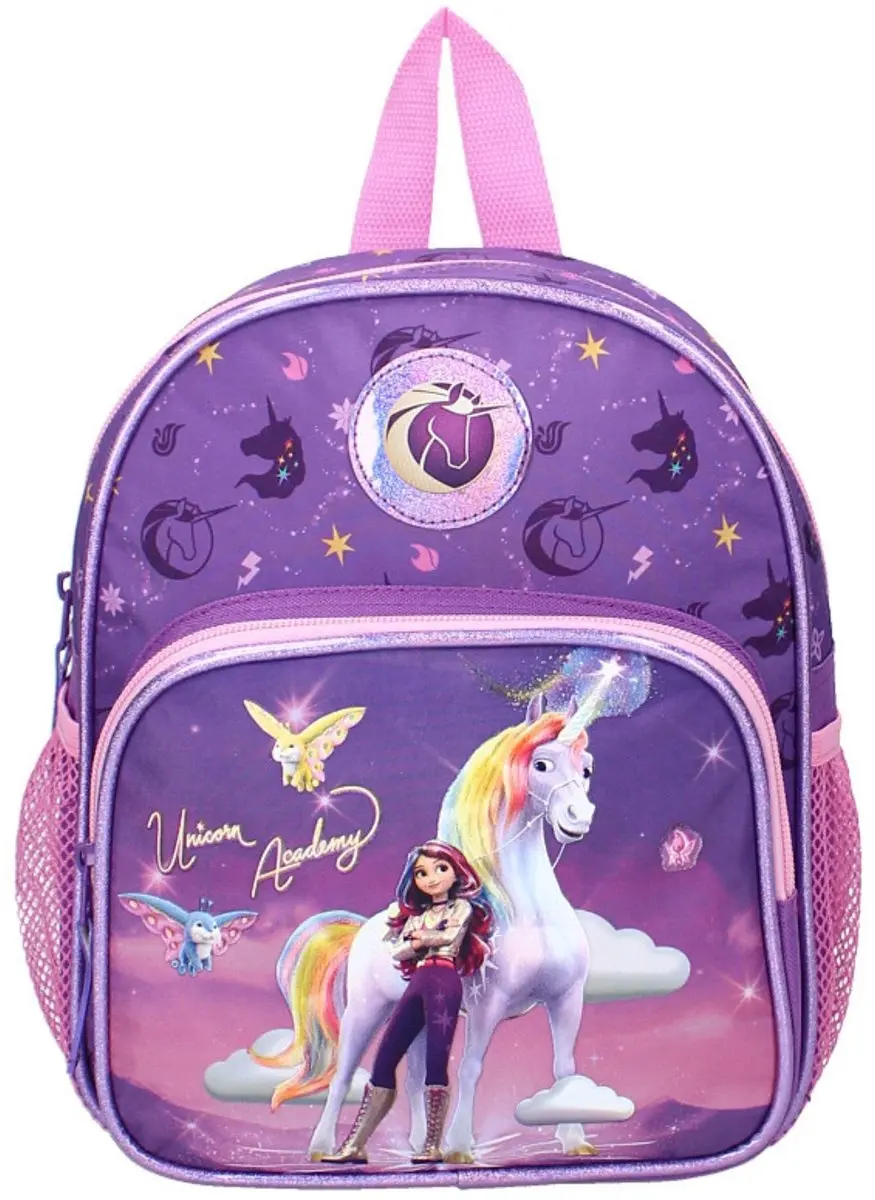 Unicorn Academy Schoolset Rugzak & Lunchset - Meerkleurig