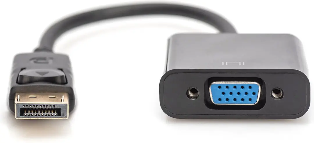 Digitus AK-340403-001-S DisplayPort naar VGA Kabel - 0.15m - Zwart