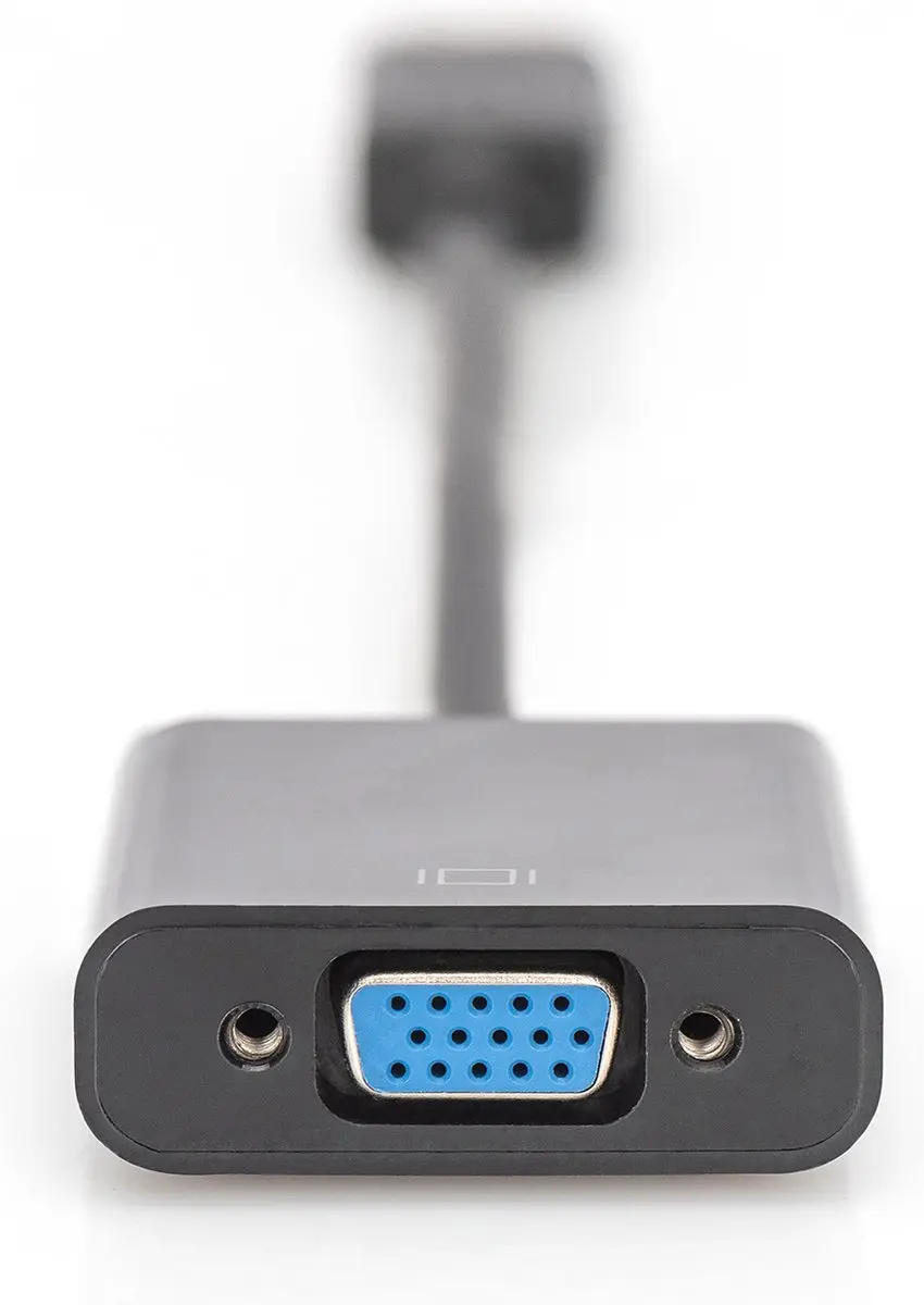 Digitus AK-340403-001-S DisplayPort naar VGA Kabel - 0.15m - Zwart