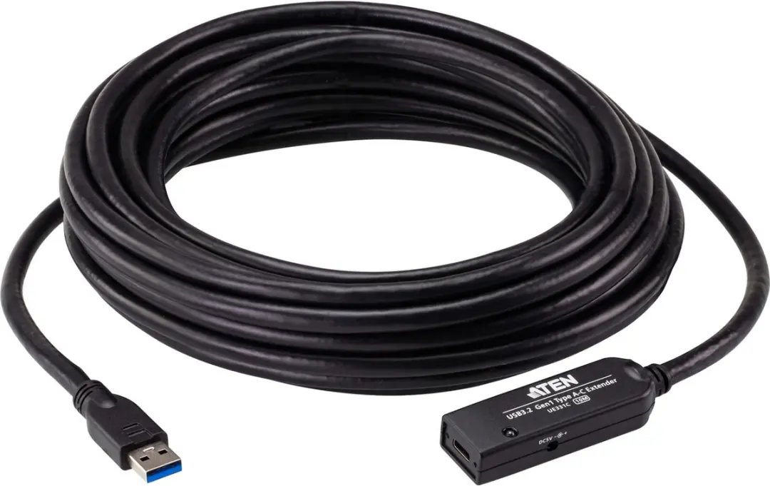 ATEN UE331C USB-A 3.2 Gen1 naar USB-C verlengkabel 10m