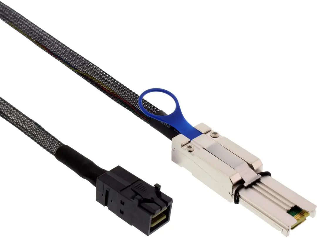 InLine® Mini SAS HD kabel, SFF-8643 naar SFF-8088, 2m