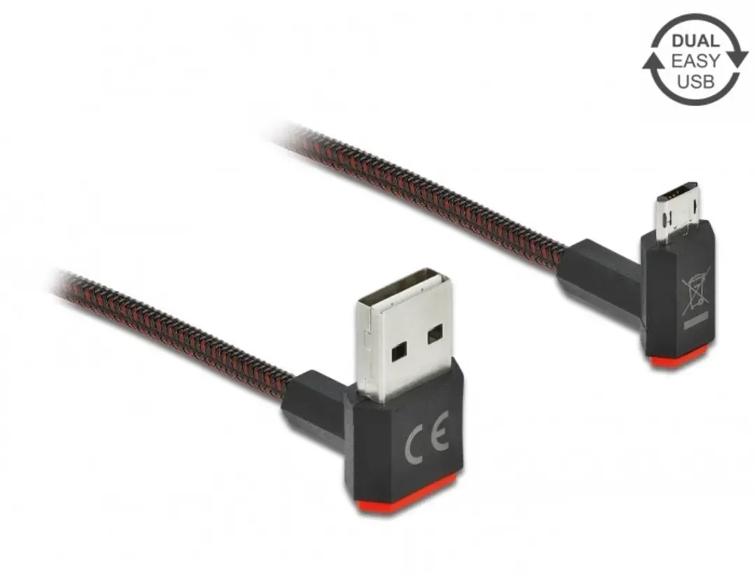 Delock Easy-USB-A Kabel USB2.0 10W 0,2m