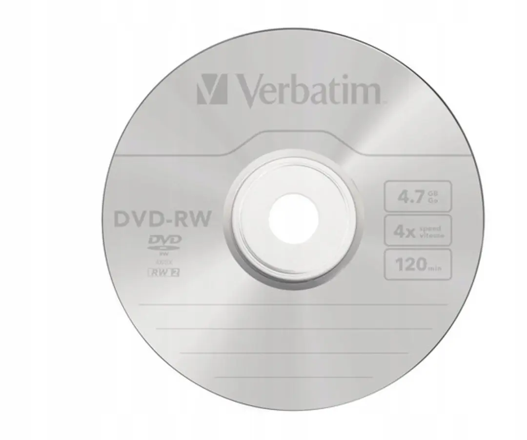 Verbatim 43285 DVD-RW 4.7GB - 5 Stuks
