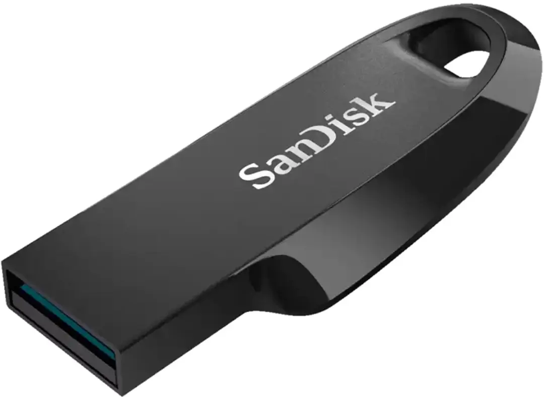 SanDisk Ultra Curve SDCZ550-064G-G46 USB Stick 64GB - Zwart - afbeelding 5 van 6