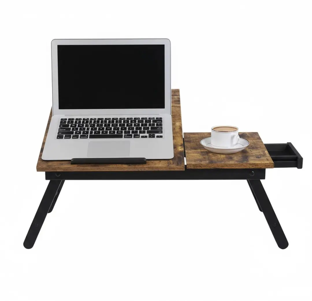 Songmics Laptopstandaard Vintage Bruin - 55x35x23cm