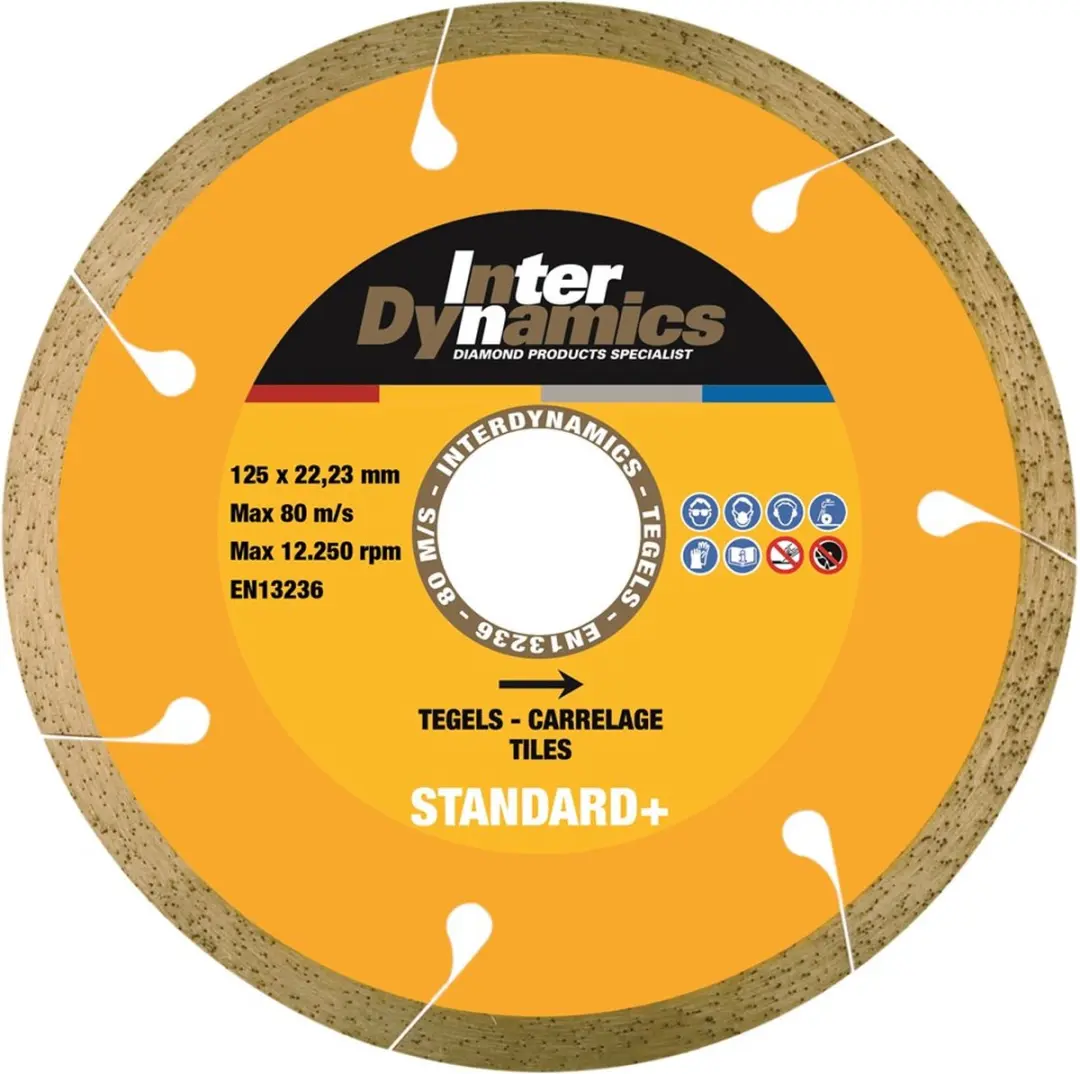 InterDynamics Standard+ Diamantdoorslijpschijf 115x22,23x1,6mm