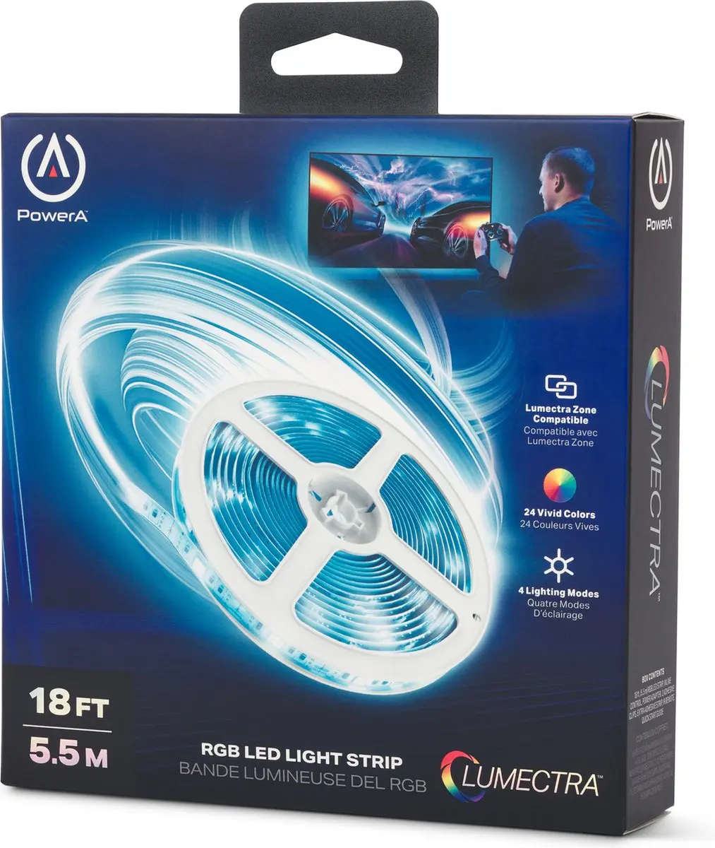 POWERA Lumectra RGB LED Strip 5,5m - met afstandsbediening