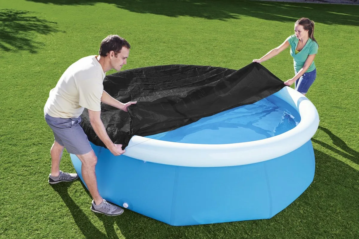 Bestway Zwembad Afdekzeil Ø244cm - Zwart