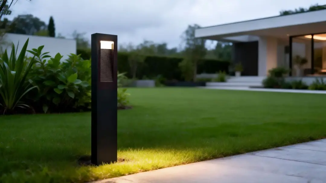 Lutec Arteo Paallamp Buiten - 800 Lumen IP65 - Zwart Grijs