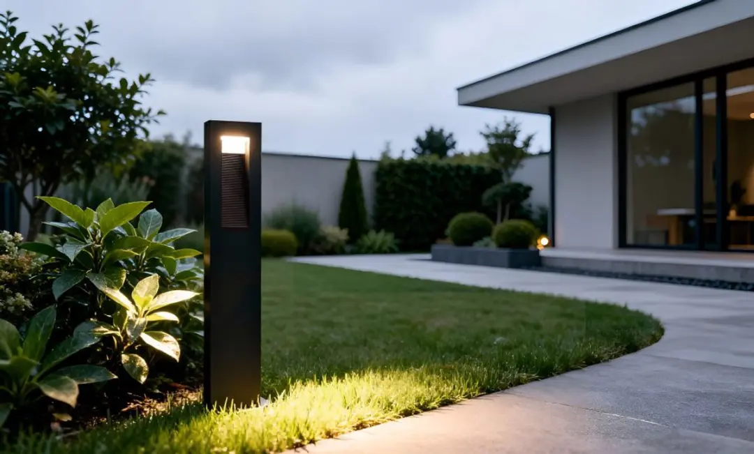 Lutec Arteo Paallamp Buiten - 800 Lumen IP65 - Zwart Grijs