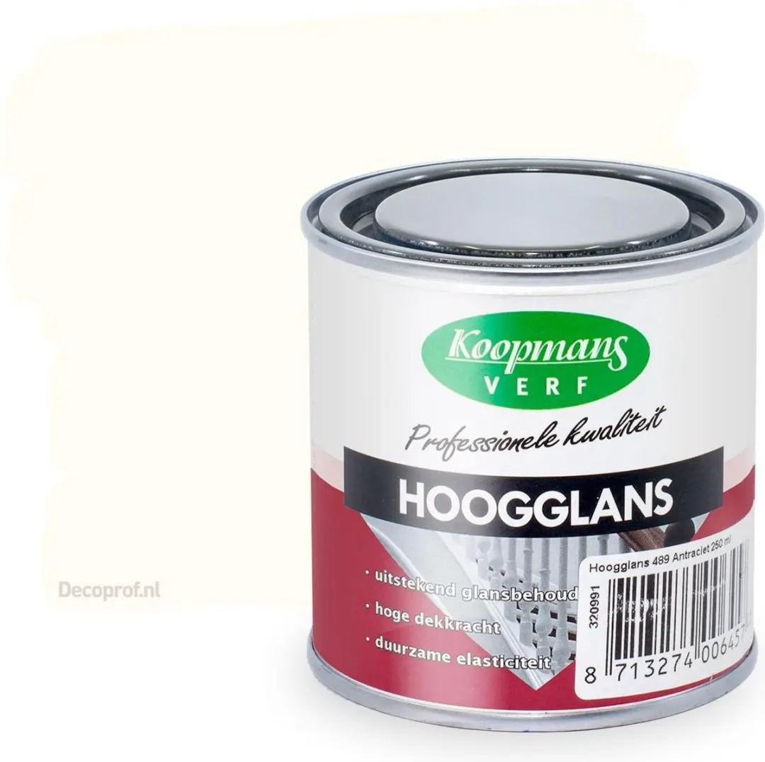 Koopmans Hoogglans 9010 Wit Verf 0,75L
