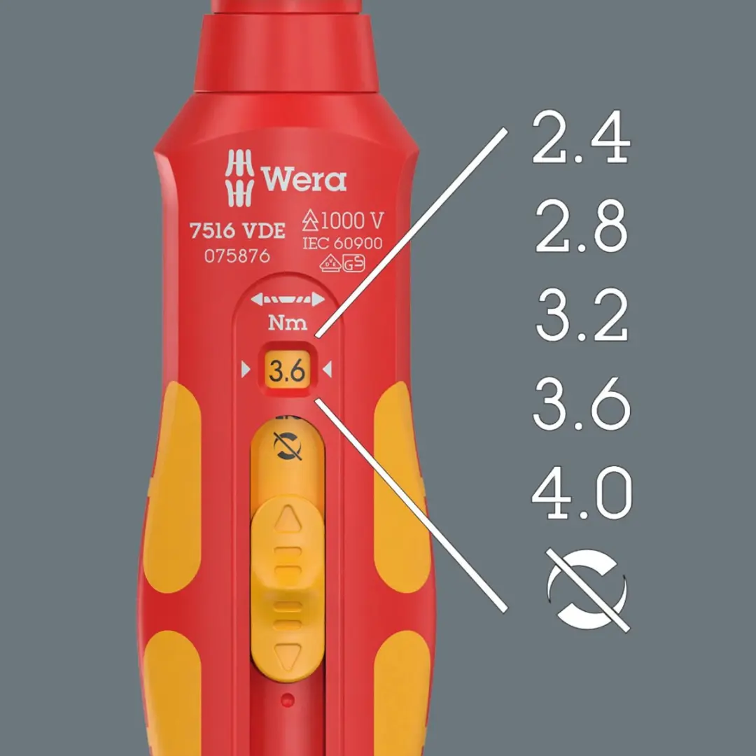 Wera 7516 VDE Momentschroevendraaier 2.4-4 Nm