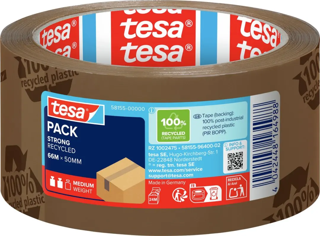 Tesa Pack eco & Strong Verpakkingstape 66m x 50mm