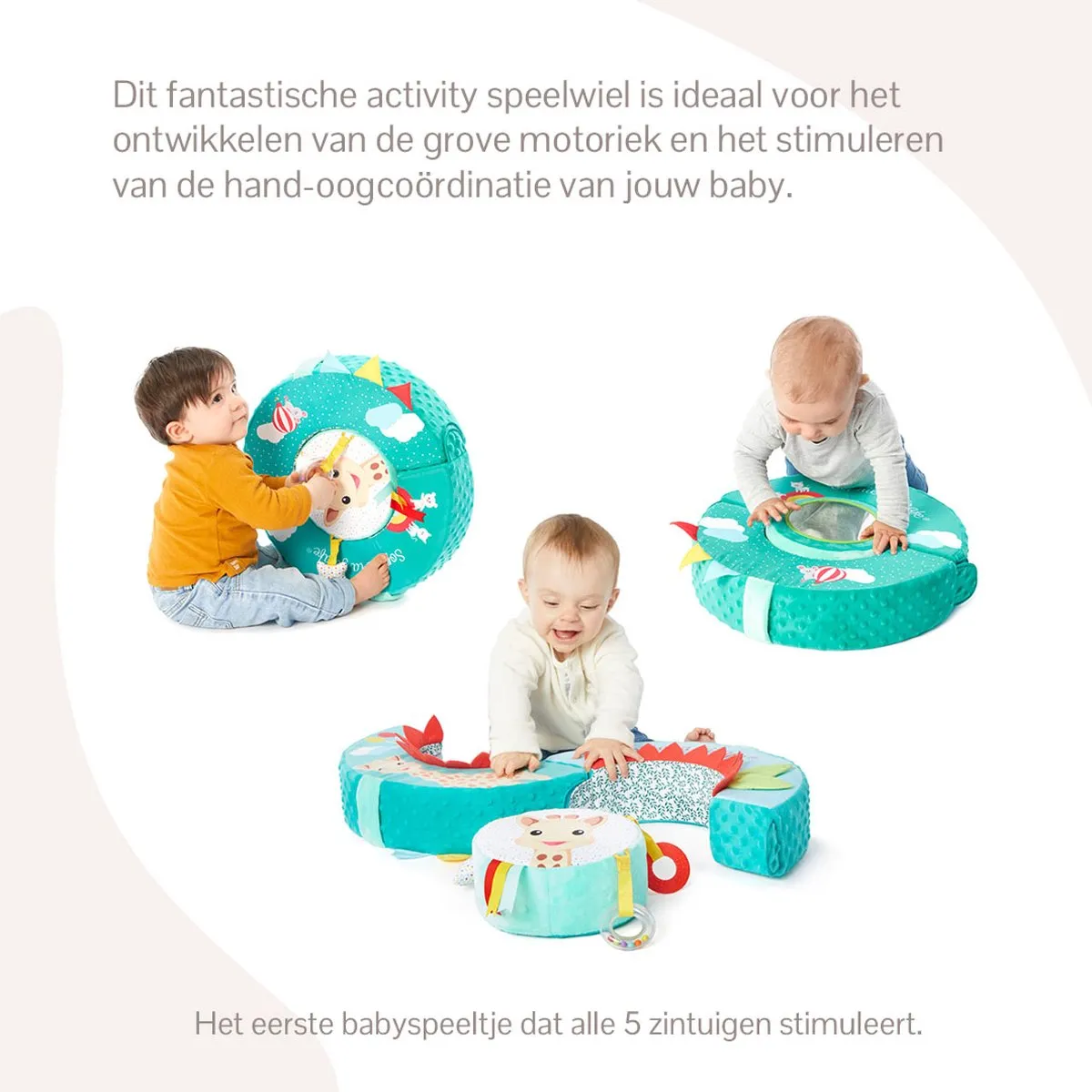 Sophie de Giraf Activity Wheel - Babyspeelgoed 9 Speelelementen - Meerkleurig