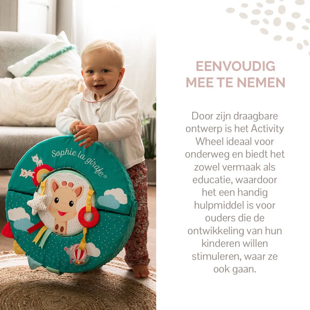 Sophie de Giraf Activity Wheel - Babyspeelgoed 9 Speelelementen - Meerkleurig