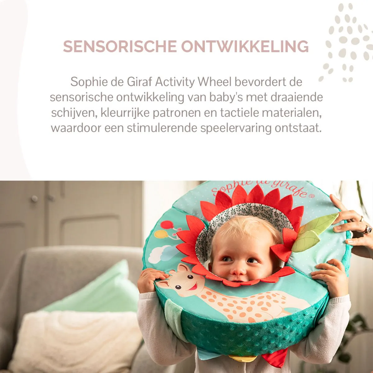 Sophie de Giraf Activity Wheel - Babyspeelgoed 9 Speelelementen - Meerkleurig