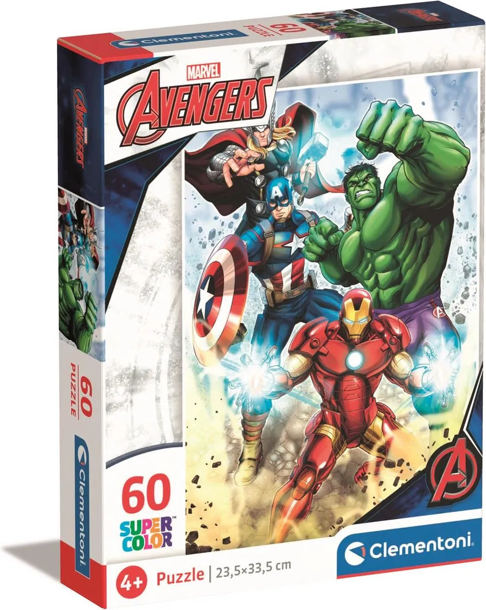 Clementoni Marvel Avengers Puzzel 60 Stukjes - Multicolor
