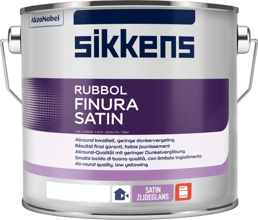 Sikkens Rubbol Finura Satin Wit 0.5L