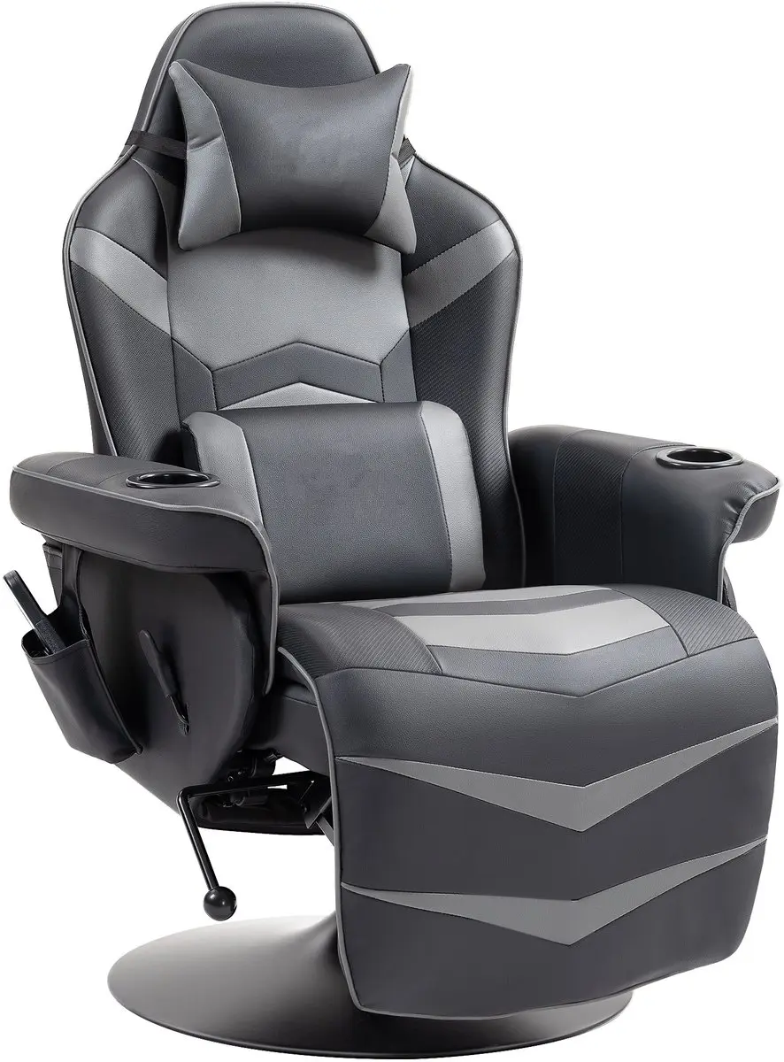 ECTEATOY Ergonomische Gamestoel Grijs