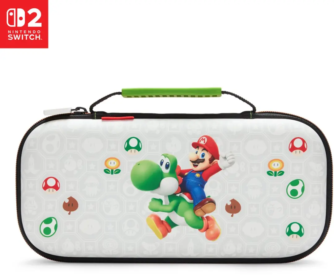 POWERA Beschermhoes Nintendo Switch 2 Mario & Yoshi - Lichtgrijs