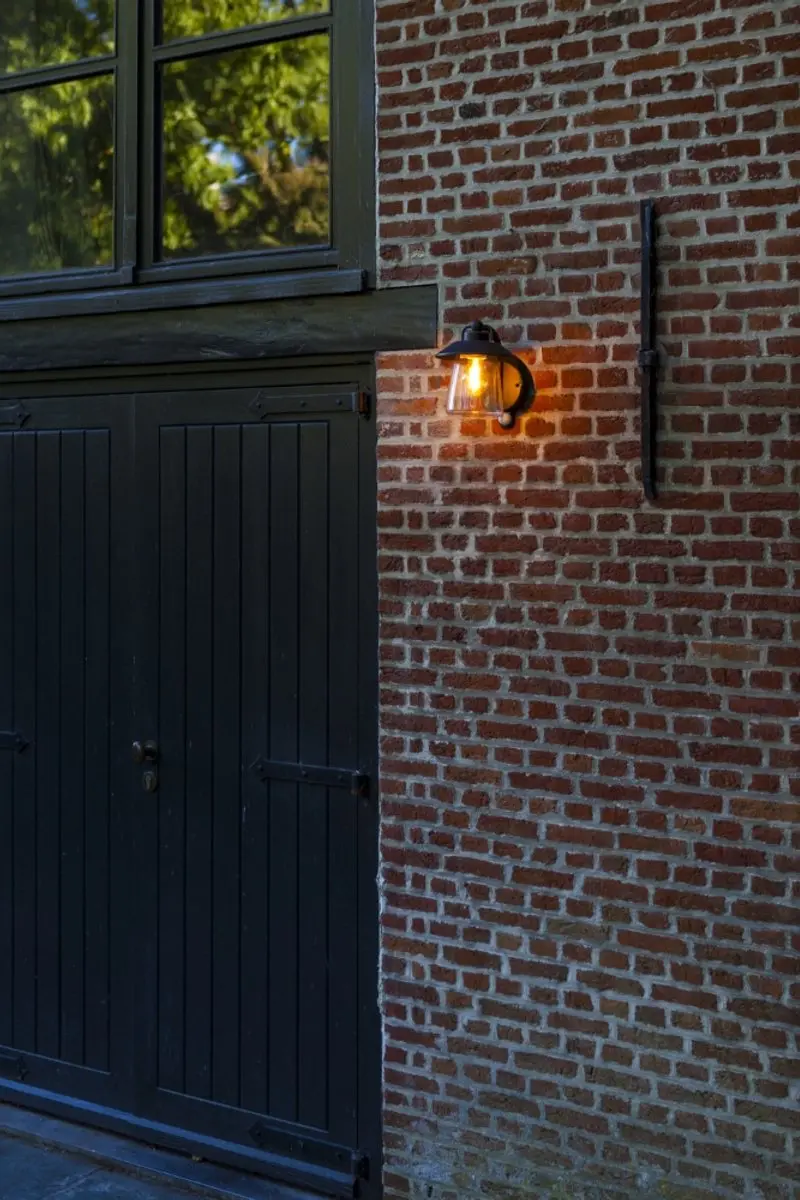 Lutec Cate Wandlamp Buiten E27 40W - Mat Roest - IP44