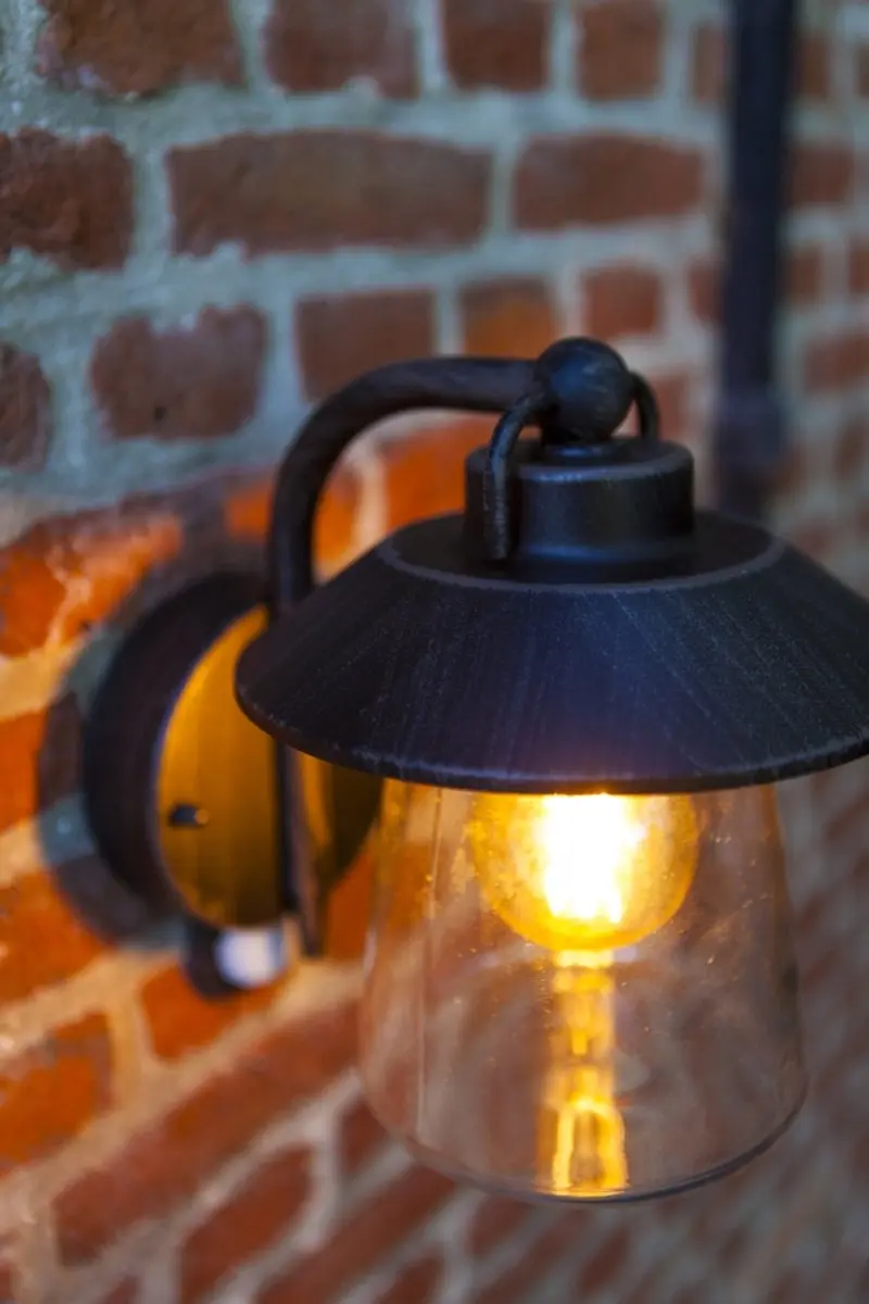Lutec Cate Wandlamp Buiten E27 40W - Mat Roest - IP44