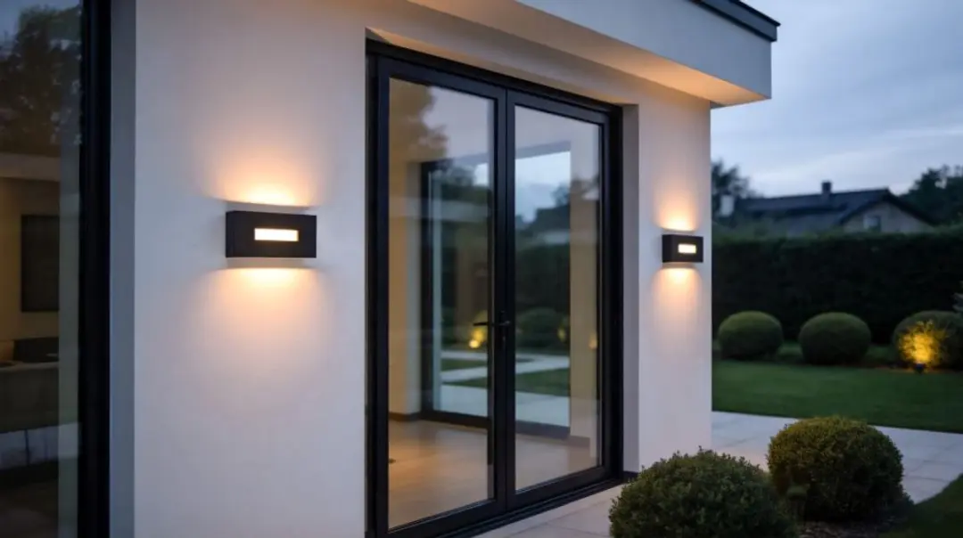Lutec Arteo Wandlamp Buiten 3x14W 1100 Lumen IP65 - Zwart Grijs