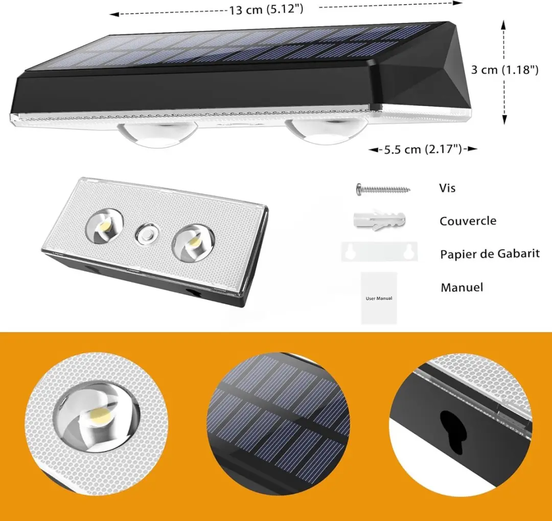 ECTEATOY IP67 Waterdichte Zonnelamp 1W - 4 Stuks