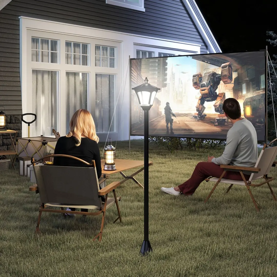 ECTEATOY Klassieke Solar Vloerlamp Padverlichting - Zwart