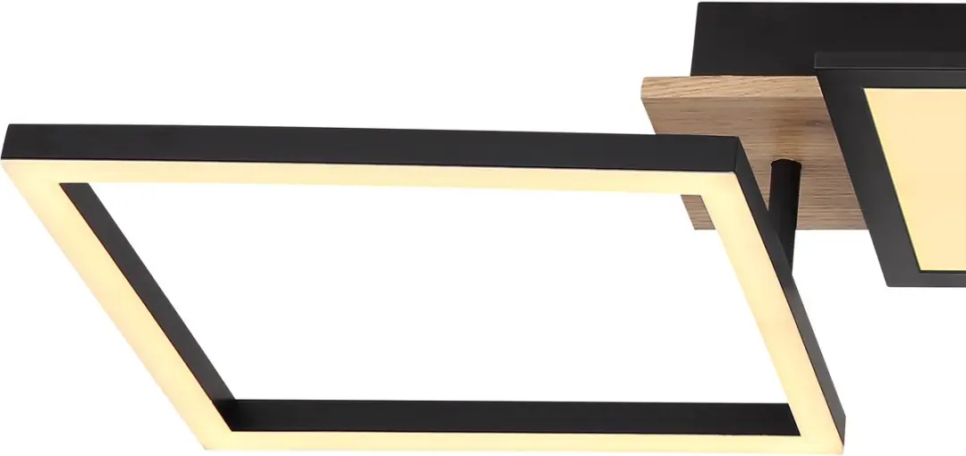 Globo Bossy Plafondlamp 27cm - Zwart - LED - afbeelding 3 van 6