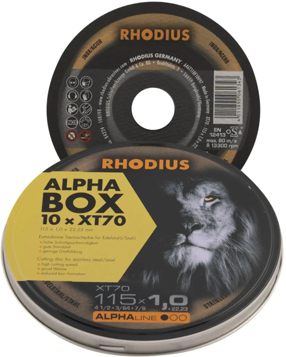 Rhodius XT70 208225 Doorslijpschijf 115mm