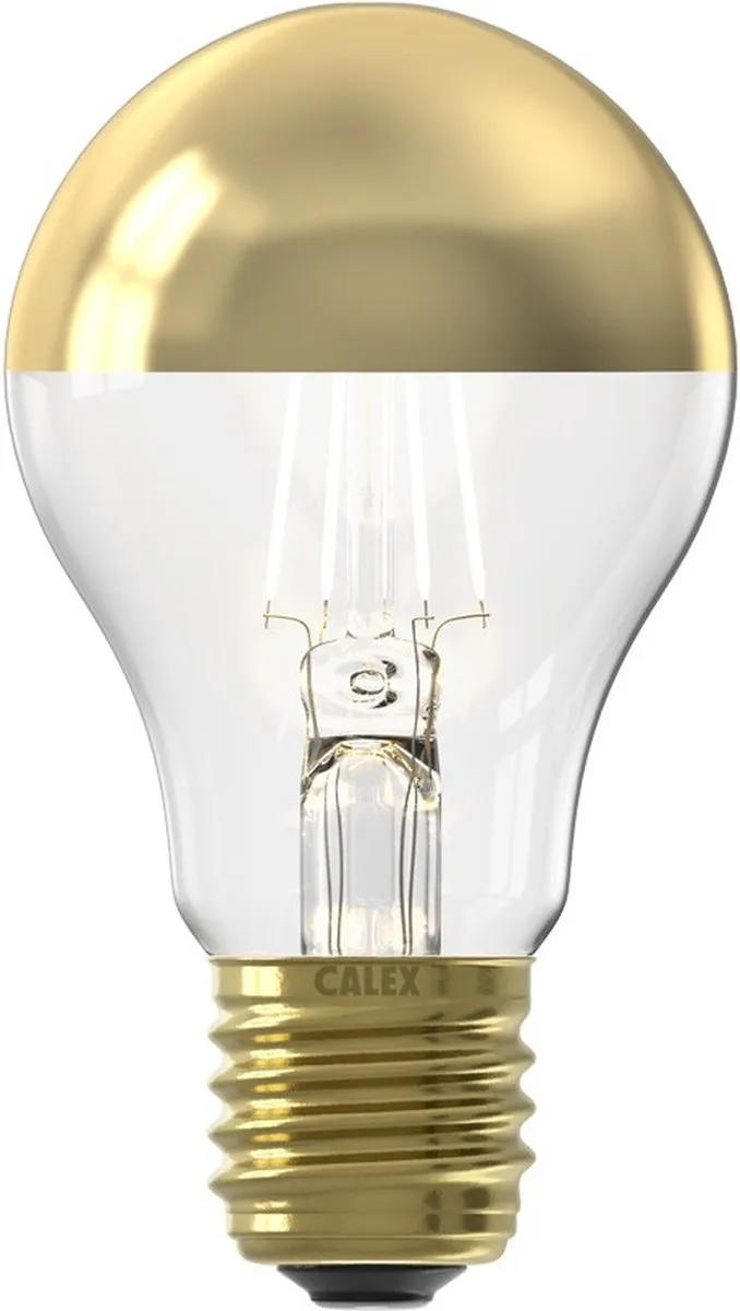 Calex Standard Top Mirror E27 180 Lumen - Goud