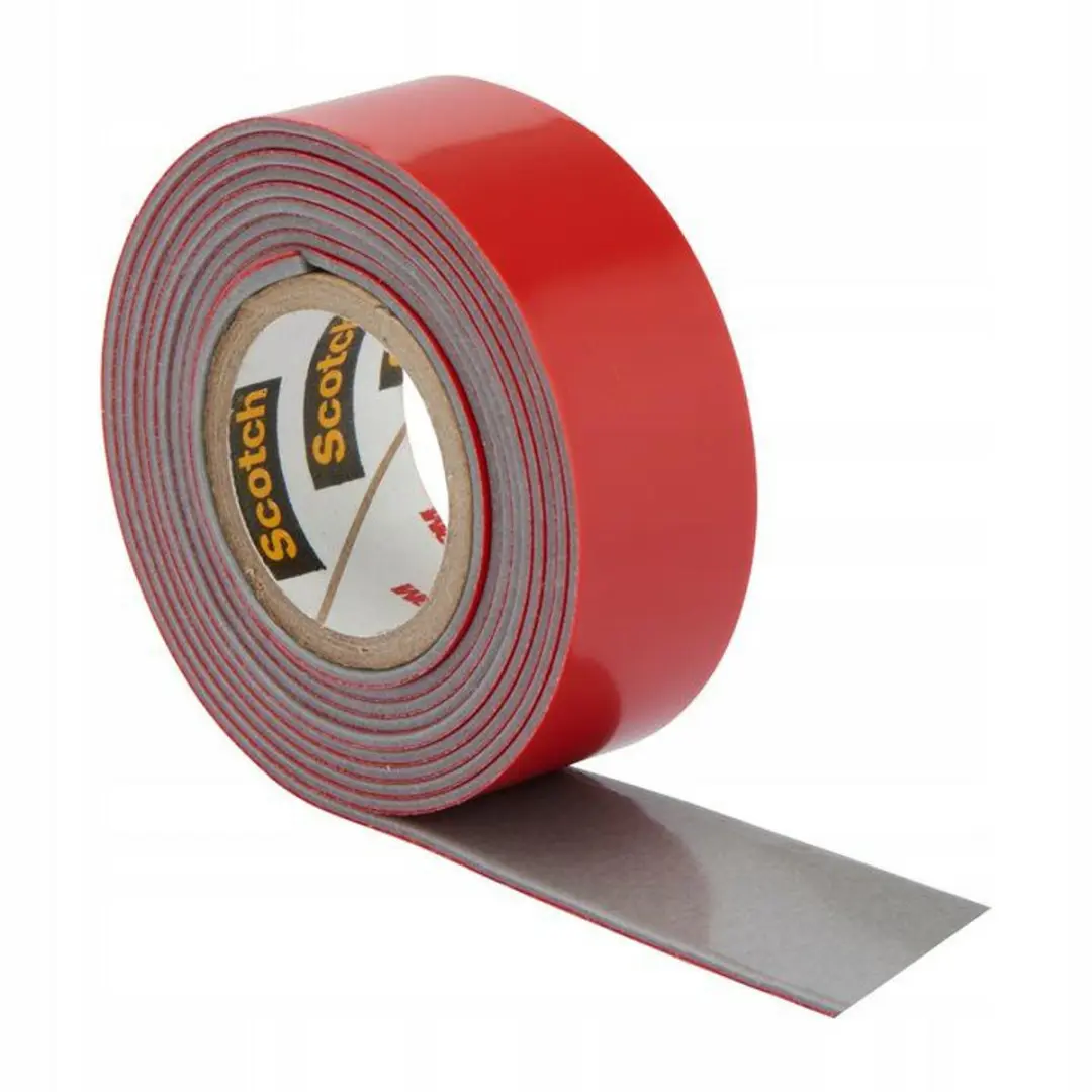 3M Scotch Dubbelzijdige Buitentape 19mm x 5m - Rood/Zwart
