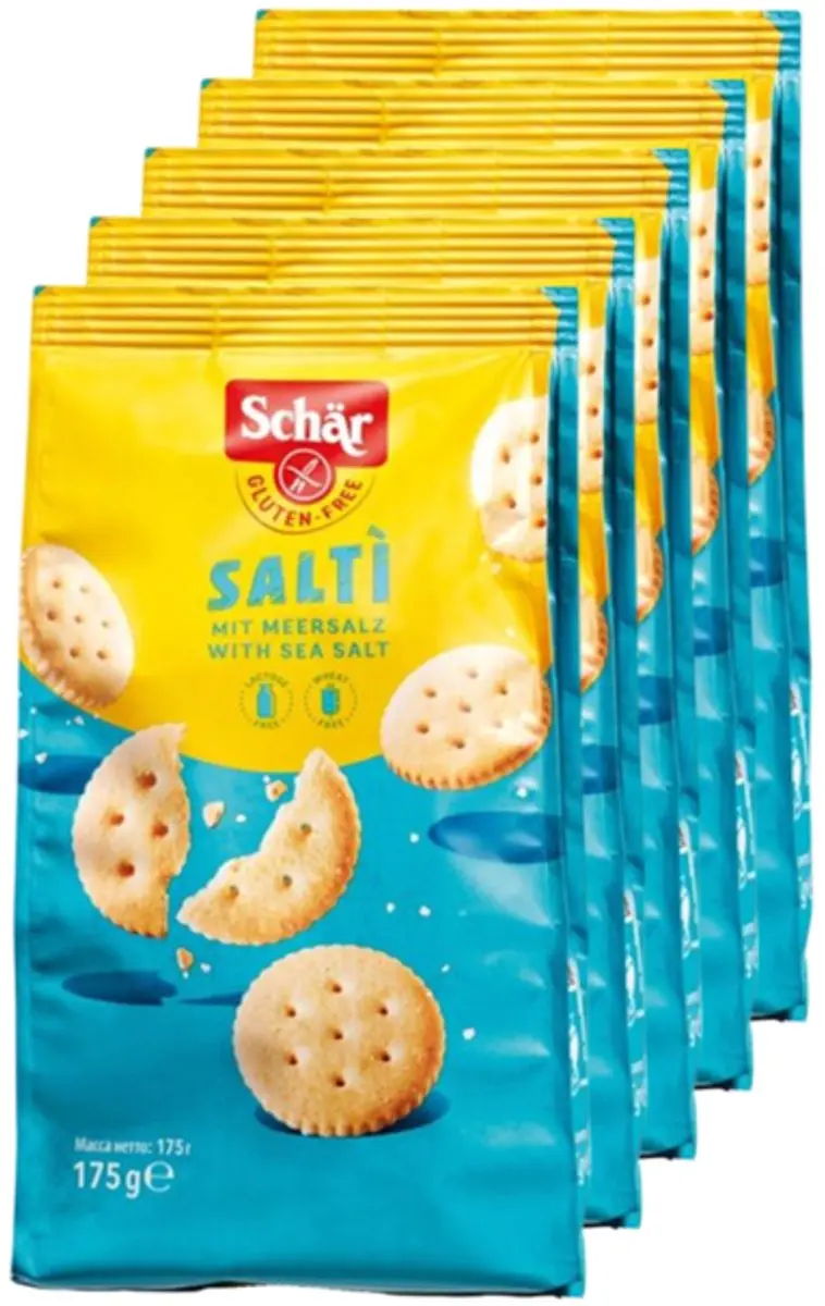Schar Glutenvrije Zoute Crackertjes 5x175g
