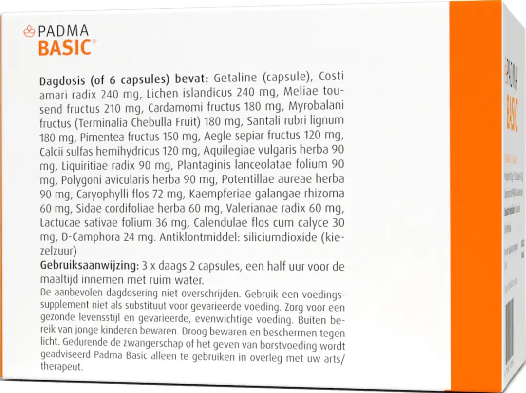 Sanopharm Padma Basic 200 Capsules - Tibetaanse Kruiden