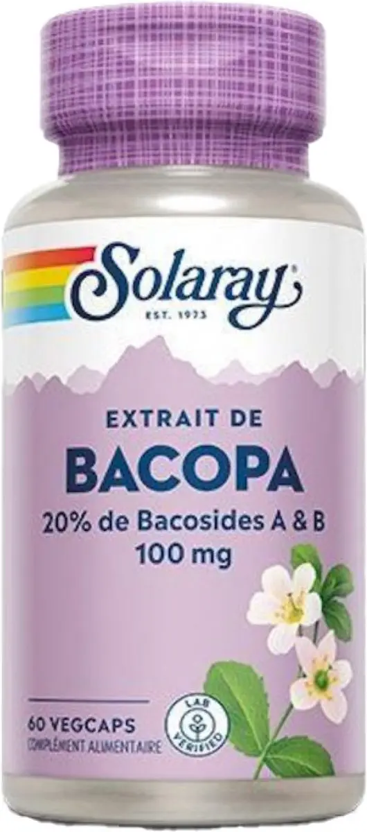 Solaray Bacopa 60 Plantaardige Capsules