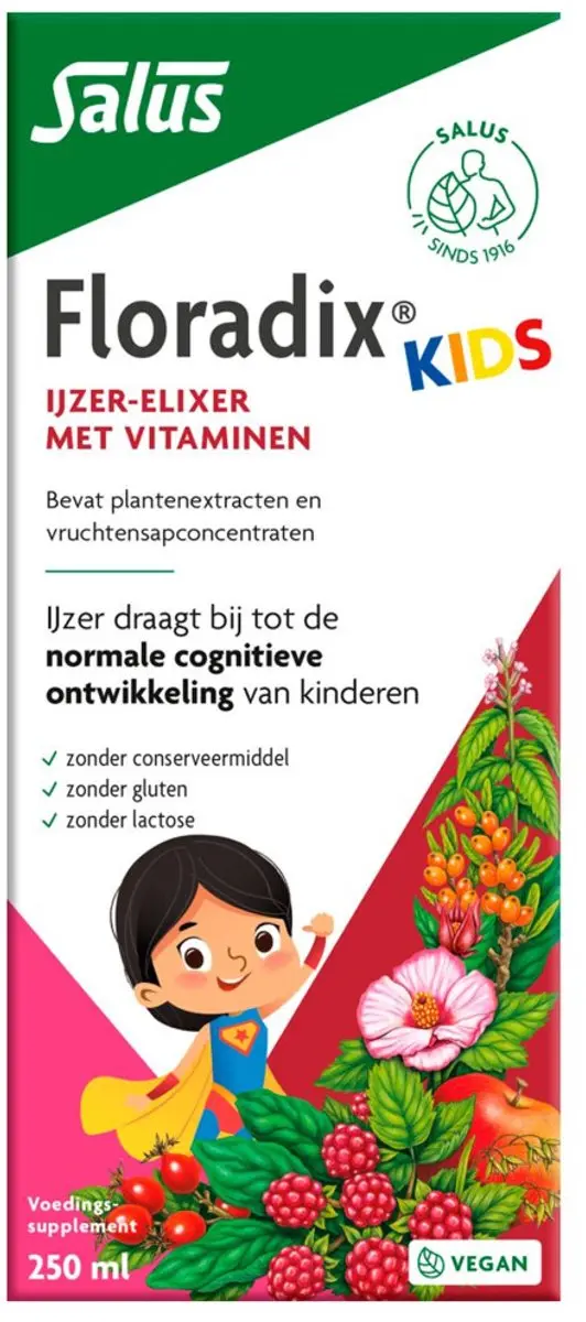 Salus Floradix IJzer Elixer Kids 2x250ml
