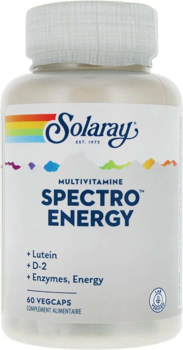 Solaray Spectro Energy Multivitamine 60 Plantaardige Capsules