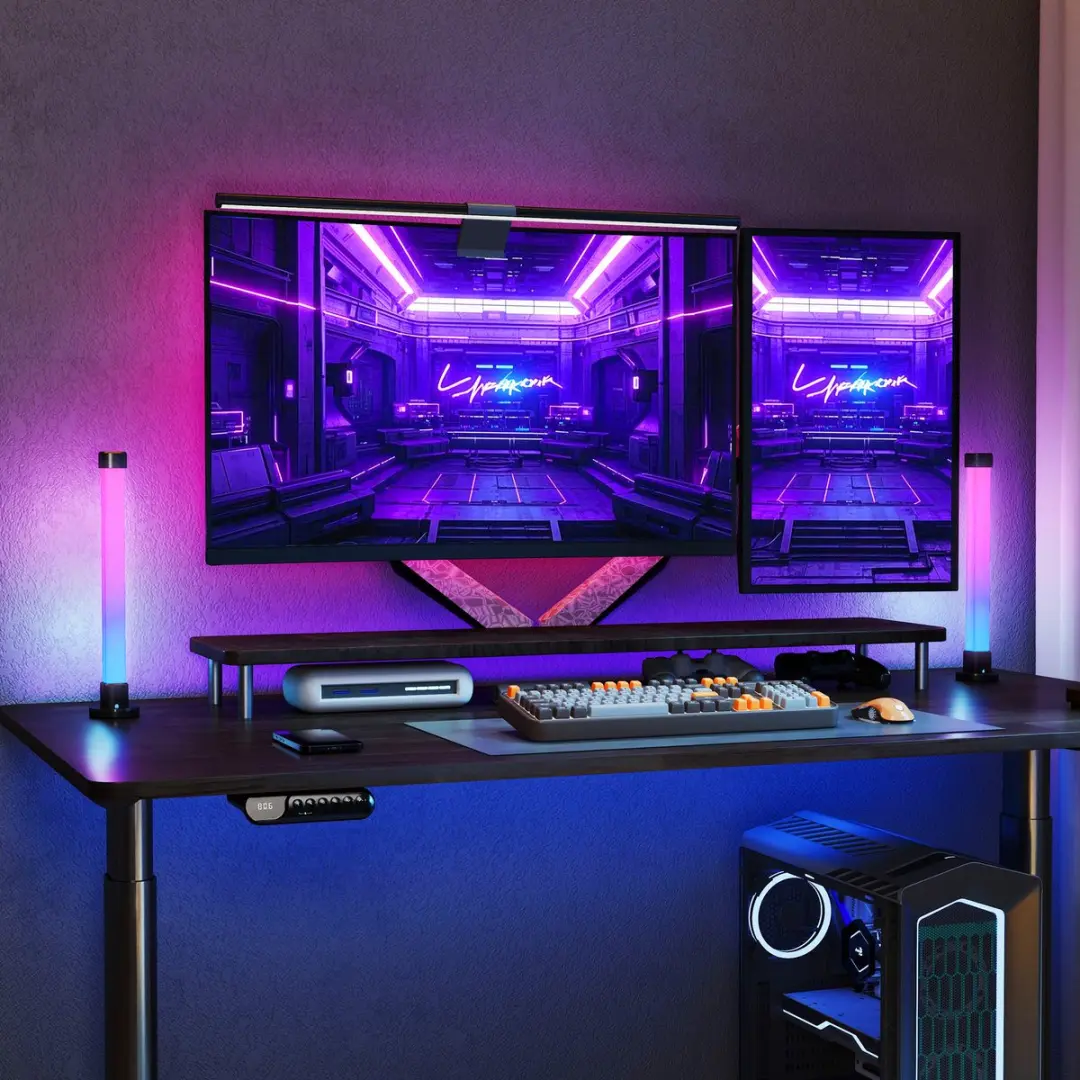 ECTEATOY Slimme RGB LED Tafellamp Wit - 30W - afbeelding 5 van 6