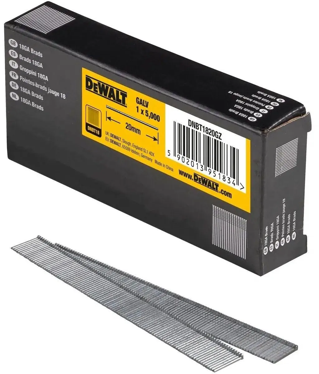 DeWalt DNBT1820GZ Spijkers 1.25x20mm - 5000 Stuks