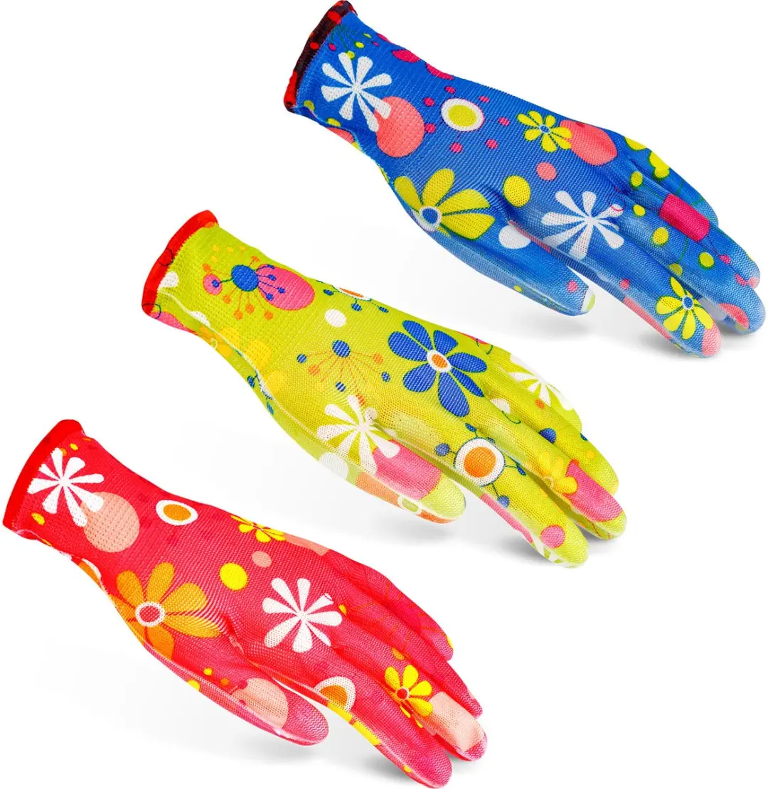 Handy Werkhandschoenen Dames Maat M - 12 Stuks - Meerkleurig