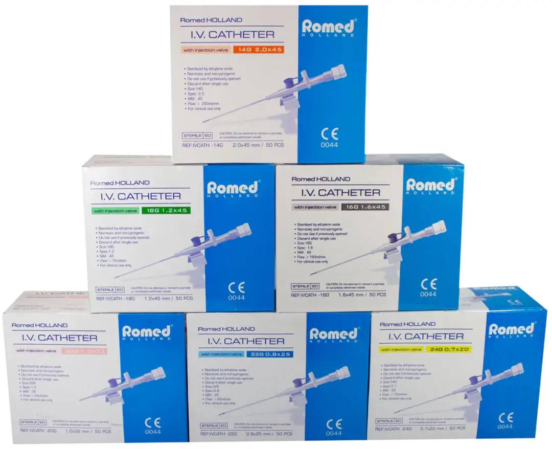 Romed I.V. Catheter 18G 1.2x45 - 50 Stuks