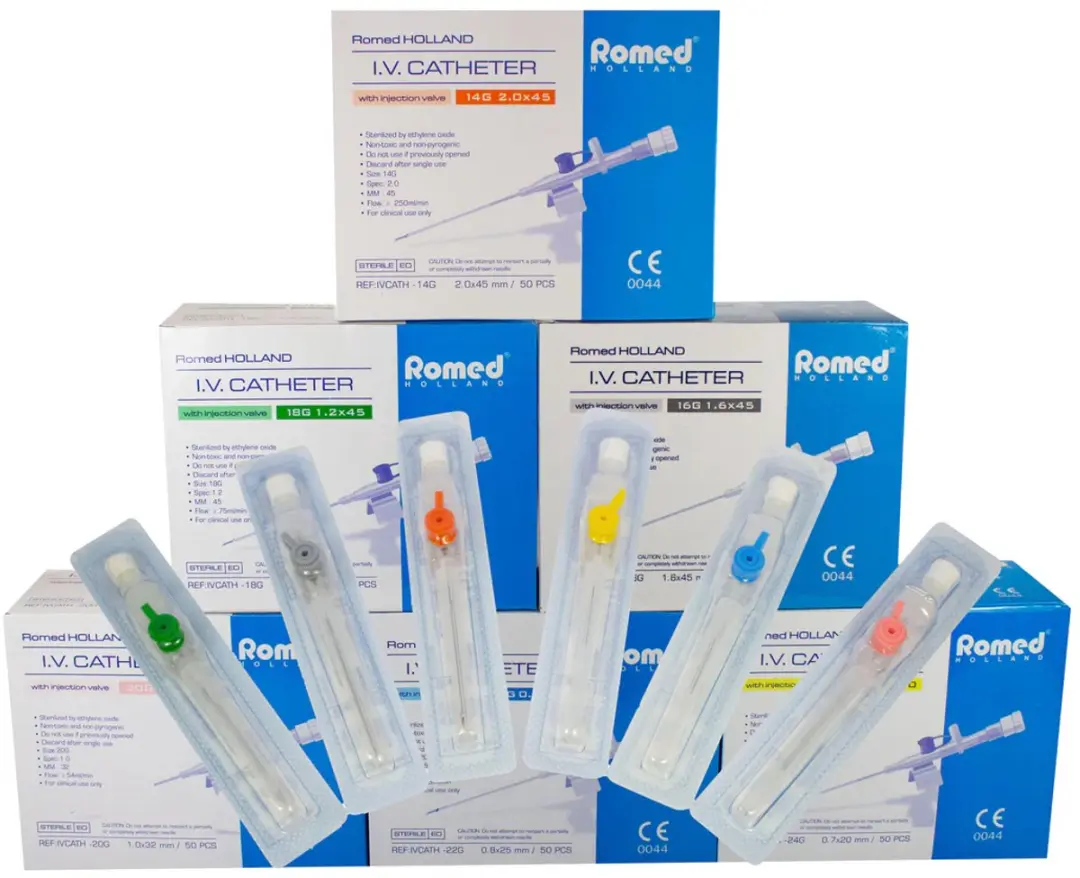 Romed I.V. Catheter 18G 1.2x45 - 50 Stuks