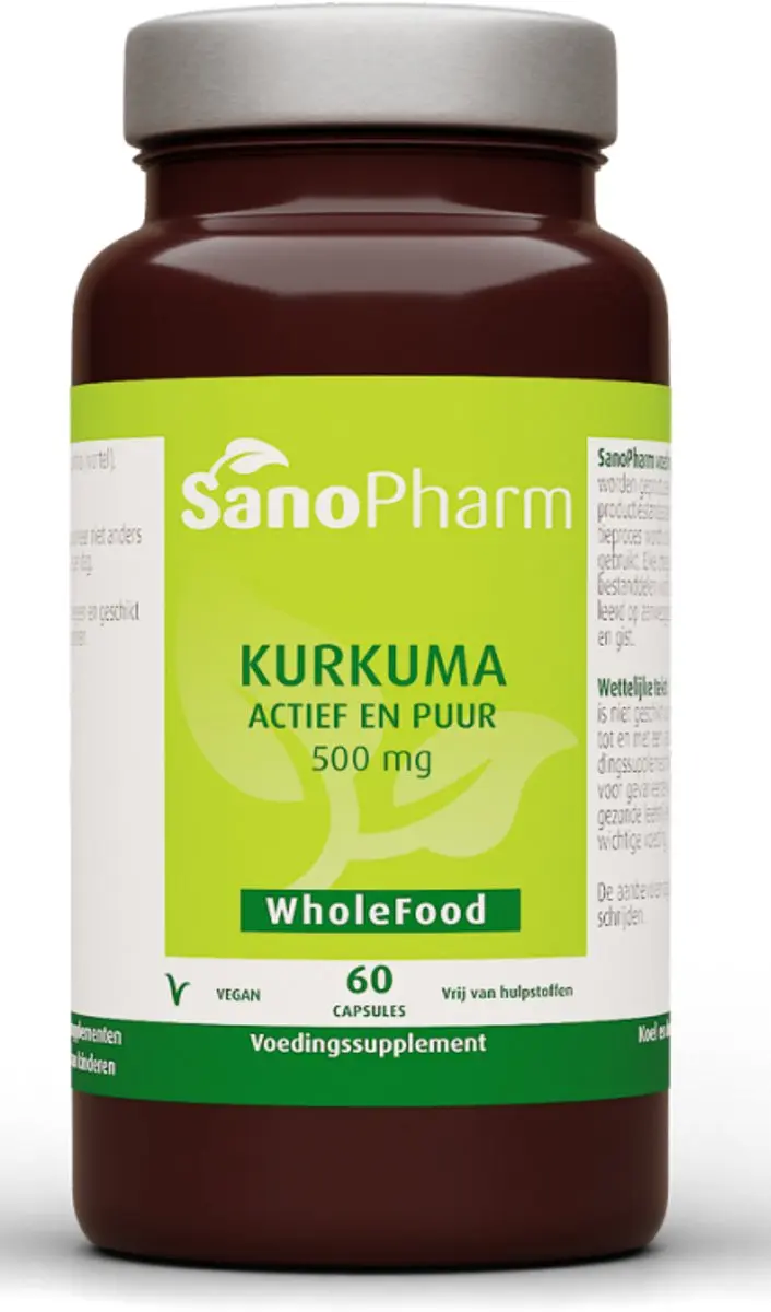 Sanopharm Kurkuma Wholefood Capsules 60 Stuks